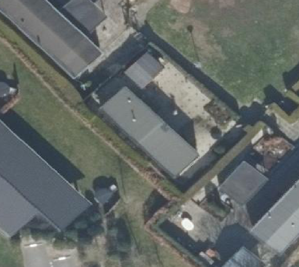True ortho luchtfoto van Voorthuizen met zicht op woning