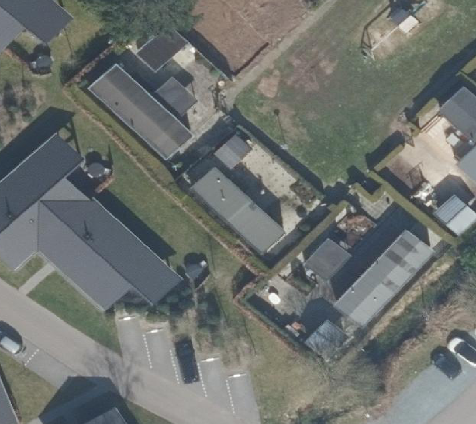 True ortho Luchtfoto op daksegment