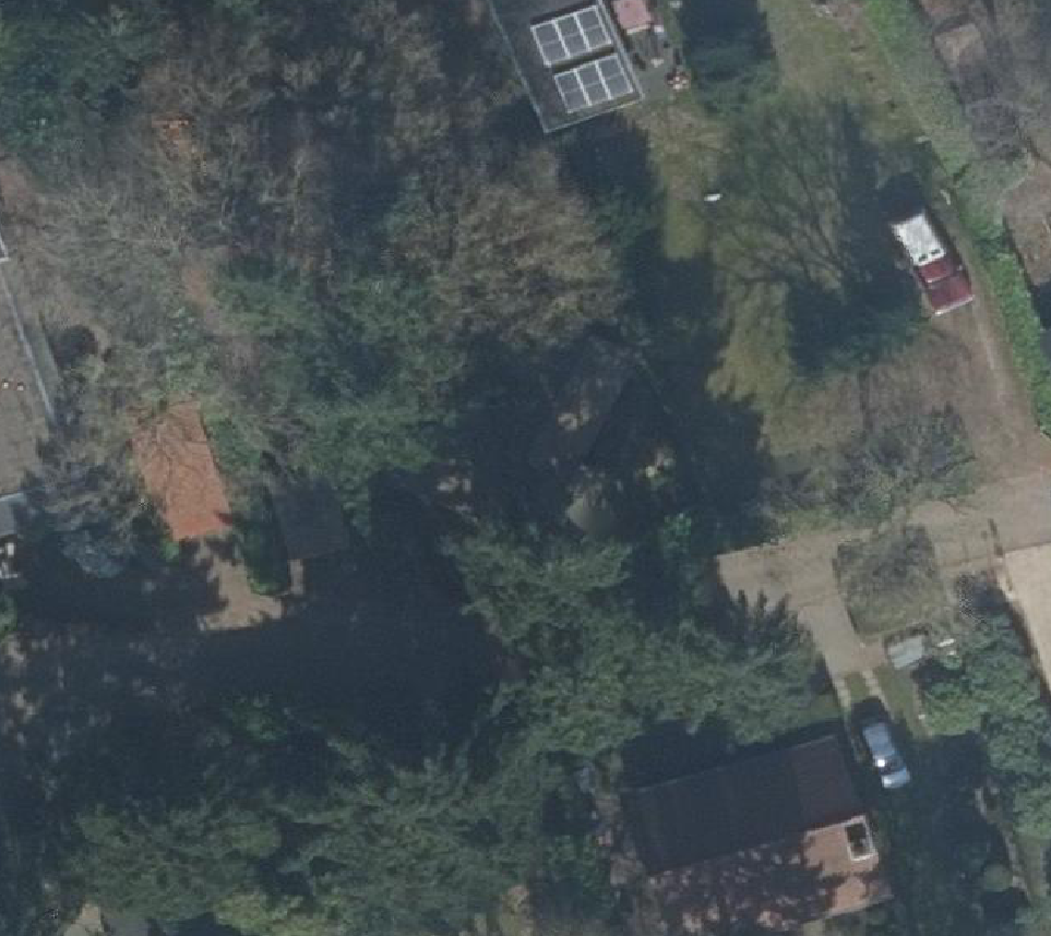 True ortho Luchtfoto op daksegment