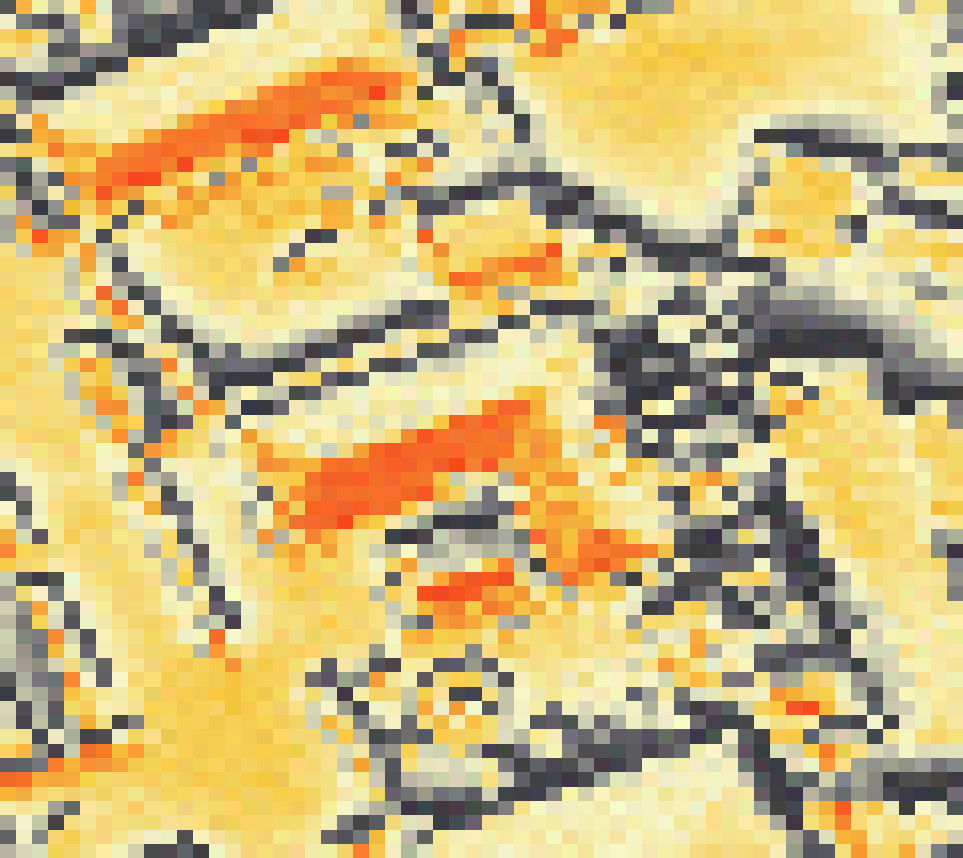 PV-irradiatie op daksegment ingezoomd met intensiteitsverdeling van zonlicht