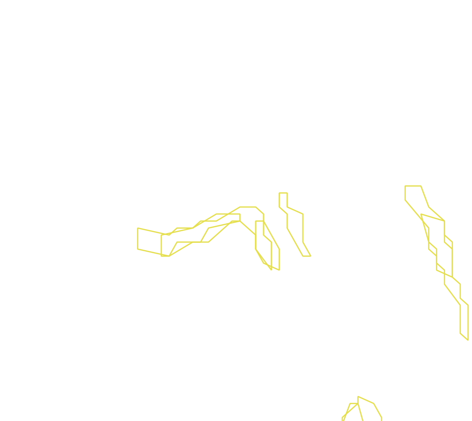 Daksegment ingezoomd met contourlijnen en structuurweergave