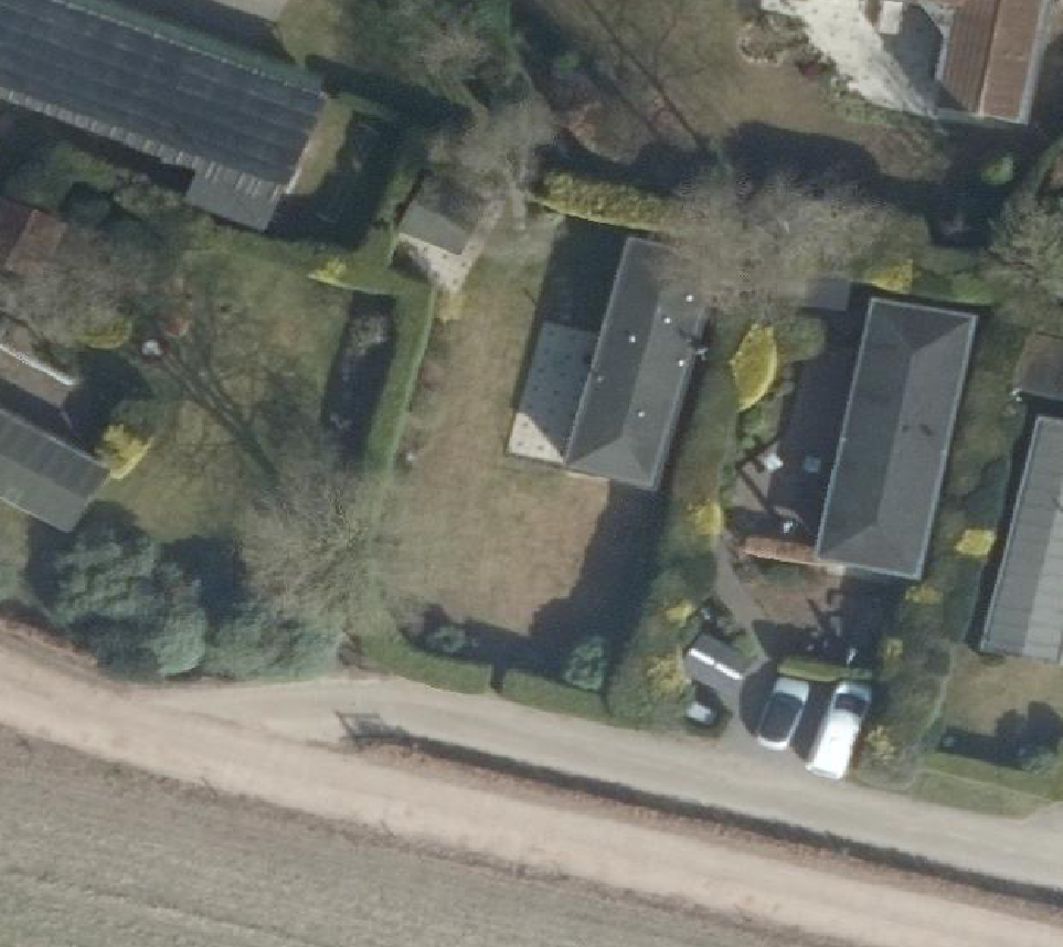 True ortho Luchtfoto op daksegment