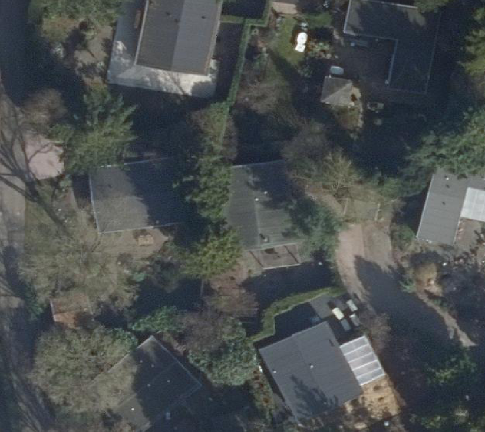 True ortho Luchtfoto op daksegment