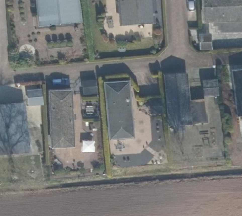 True ortho Luchtfoto op daksegment
