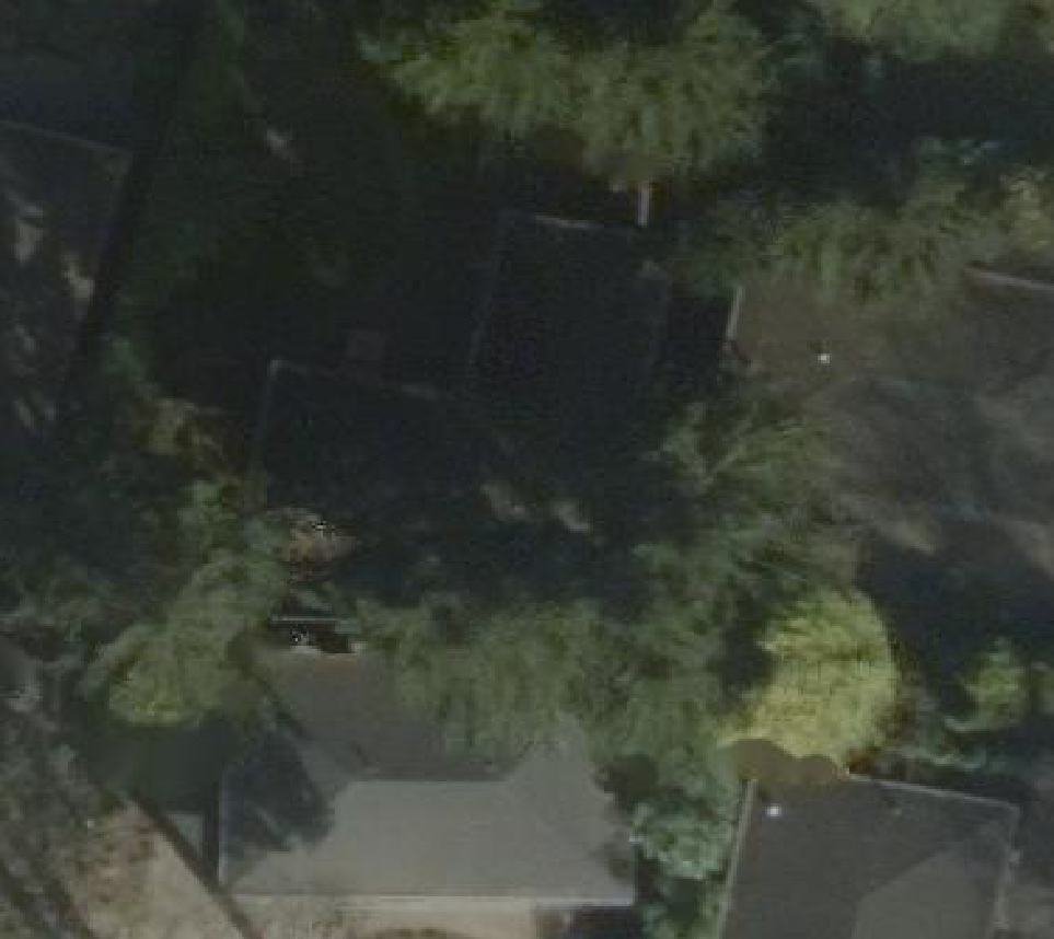 True ortho luchtfoto van Garderen met zicht op woning