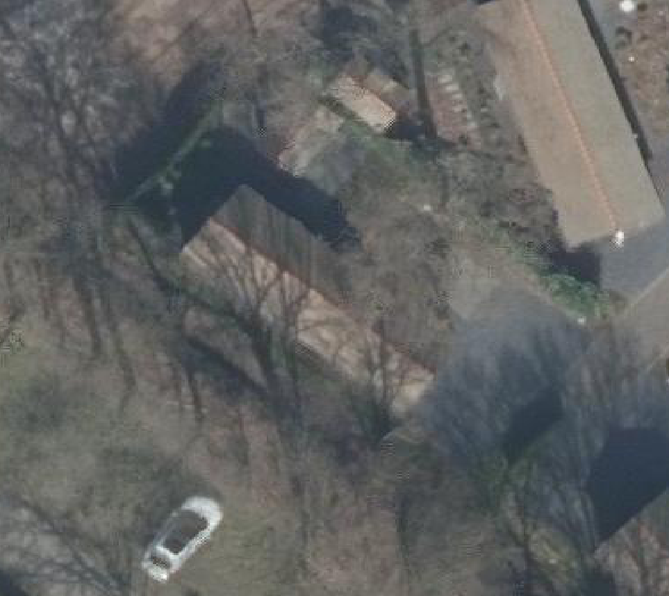 True ortho luchtfoto van Voorthuizen met zicht op woning