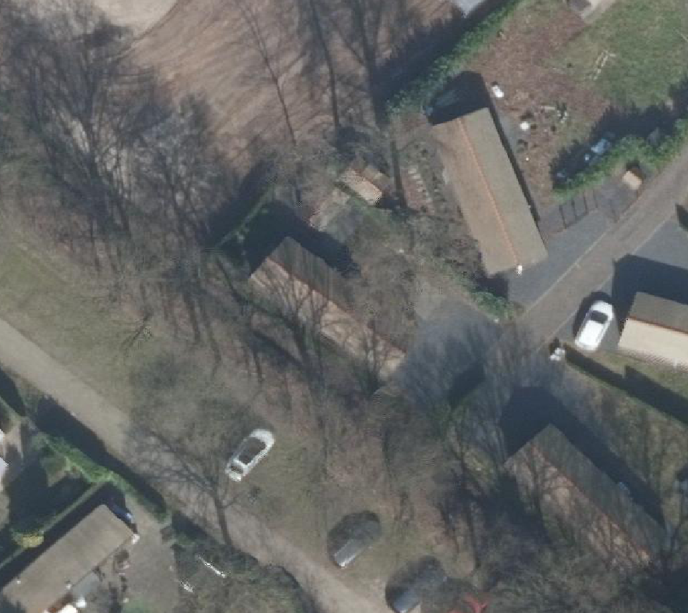 True ortho Luchtfoto op daksegment