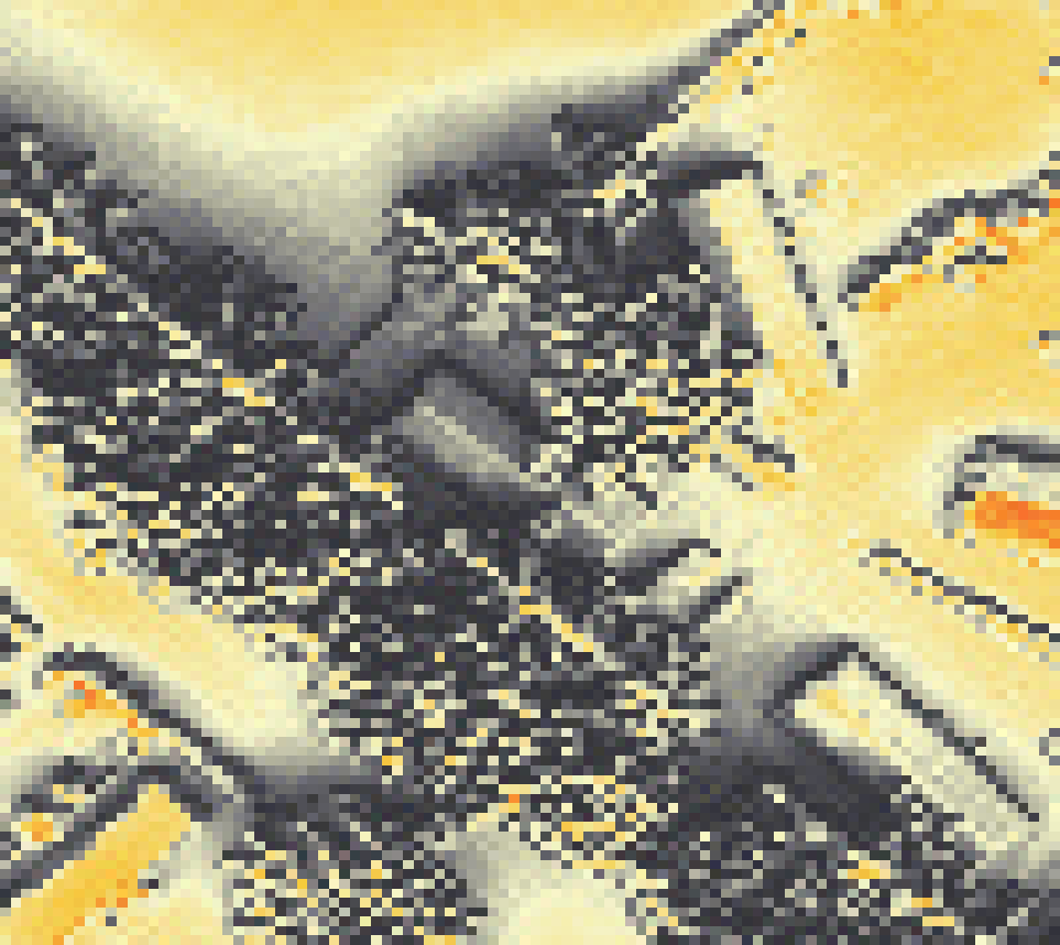 PV-irradiatie op daksegment met intensiteitsverdeling van zonlicht