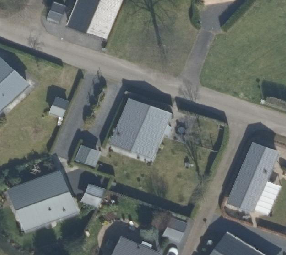True ortho Luchtfoto op daksegment