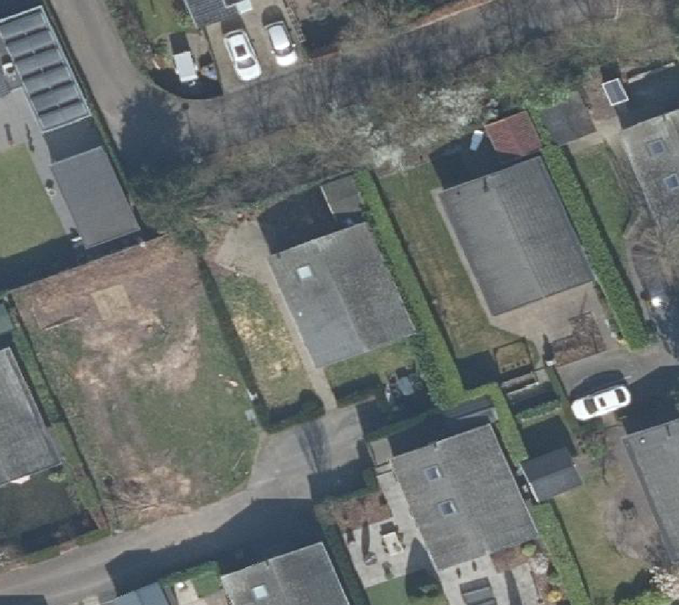 True ortho Luchtfoto op daksegment