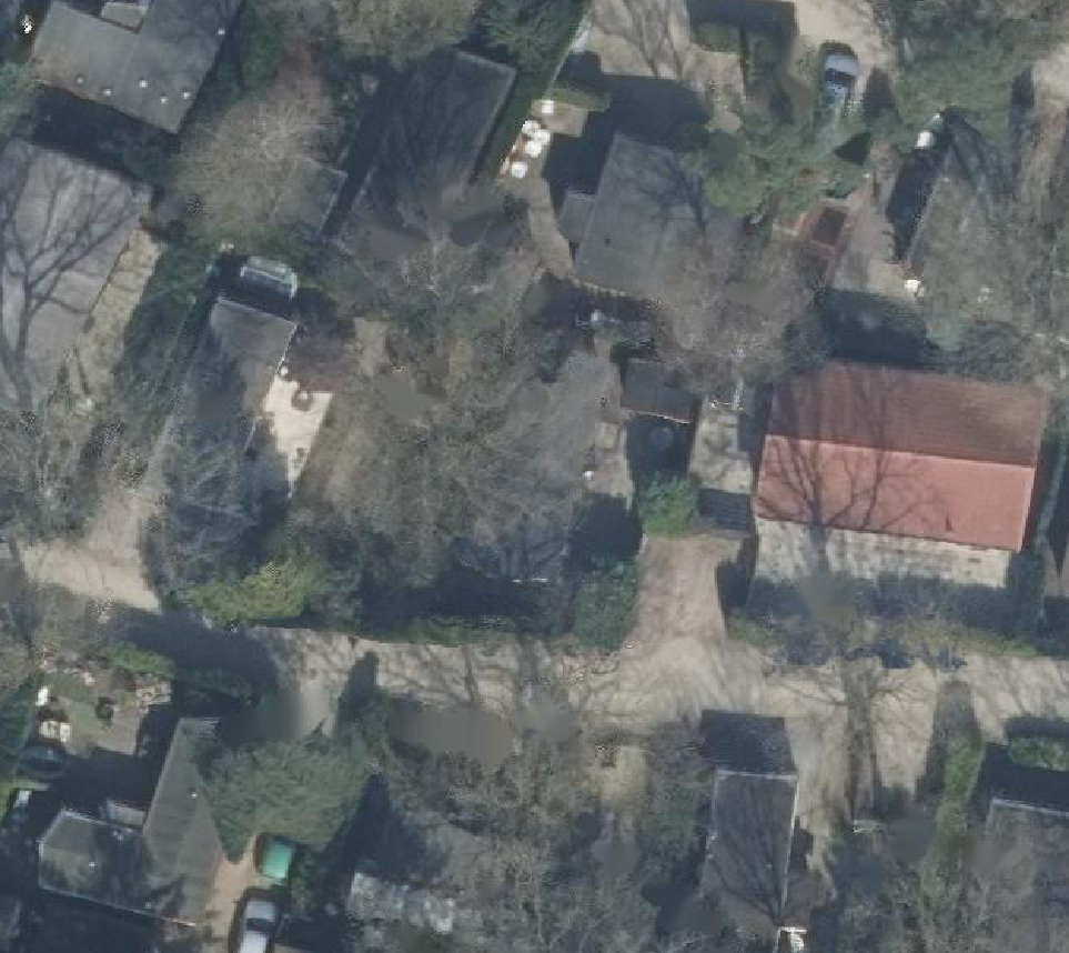 True ortho Luchtfoto op daksegment