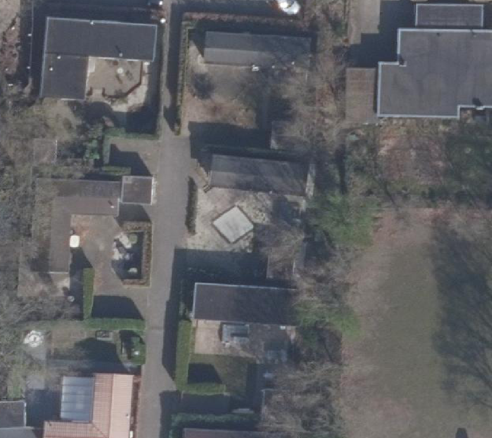 True ortho Luchtfoto op daksegment