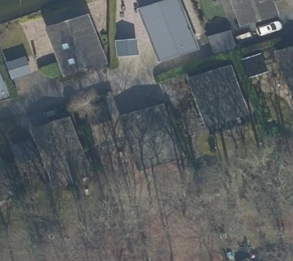 True ortho Luchtfoto op daksegment