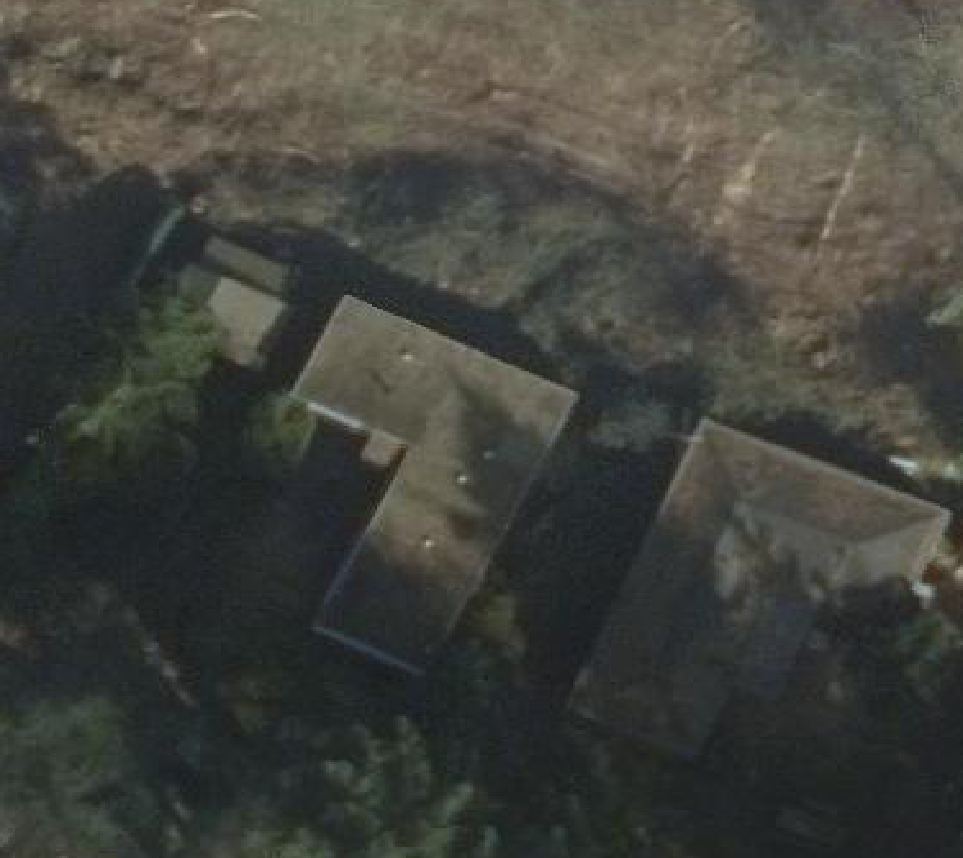 True ortho Luchtfoto op daksegment ingezoomd