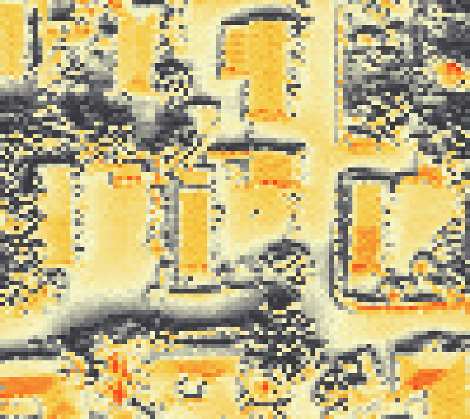 PV-irradiatie op daksegment met intensiteitsverdeling van zonlicht