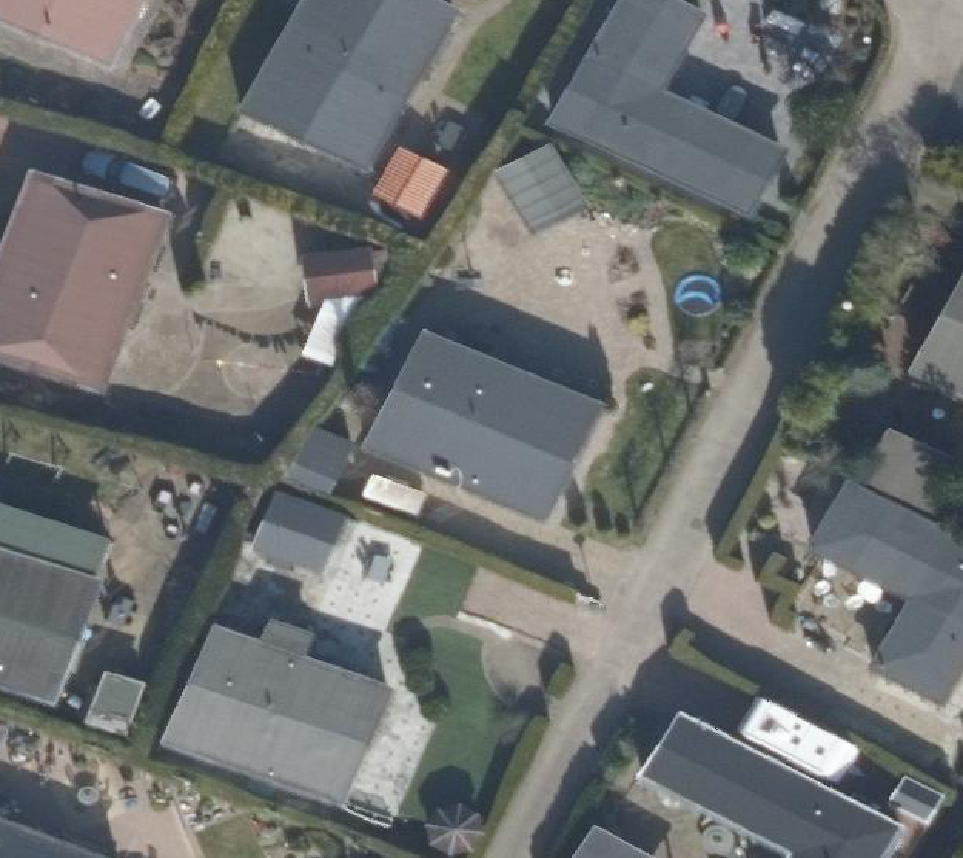 True ortho Luchtfoto op daksegment
