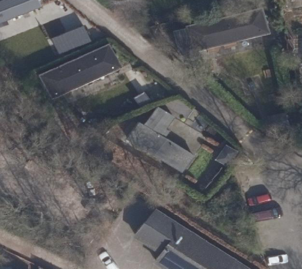 True ortho Luchtfoto op daksegment