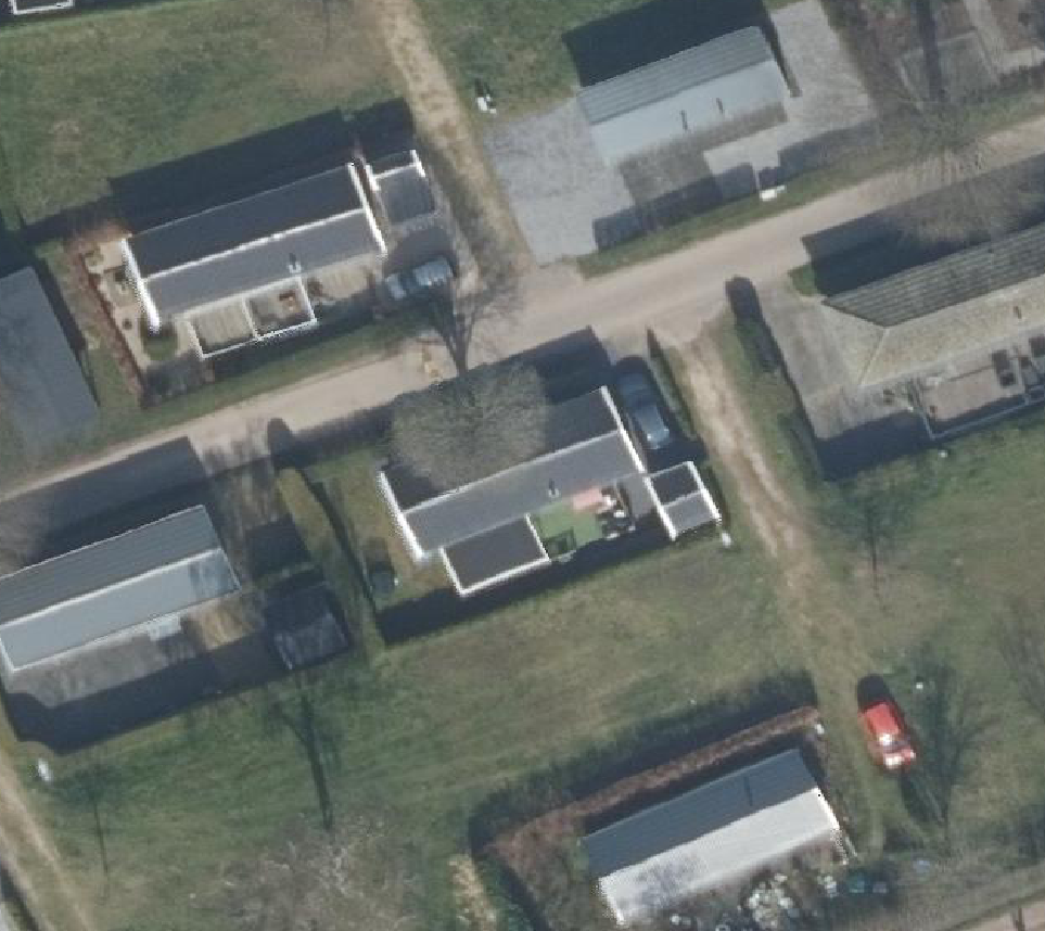 True ortho Luchtfoto op daksegment