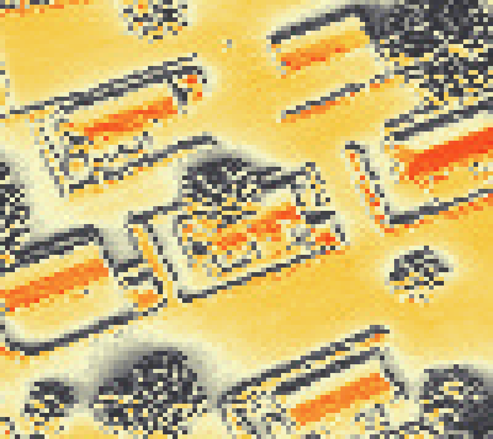 PV-irradiatie op daksegment met intensiteitsverdeling van zonlicht