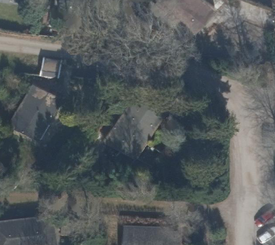 True ortho Luchtfoto op daksegment