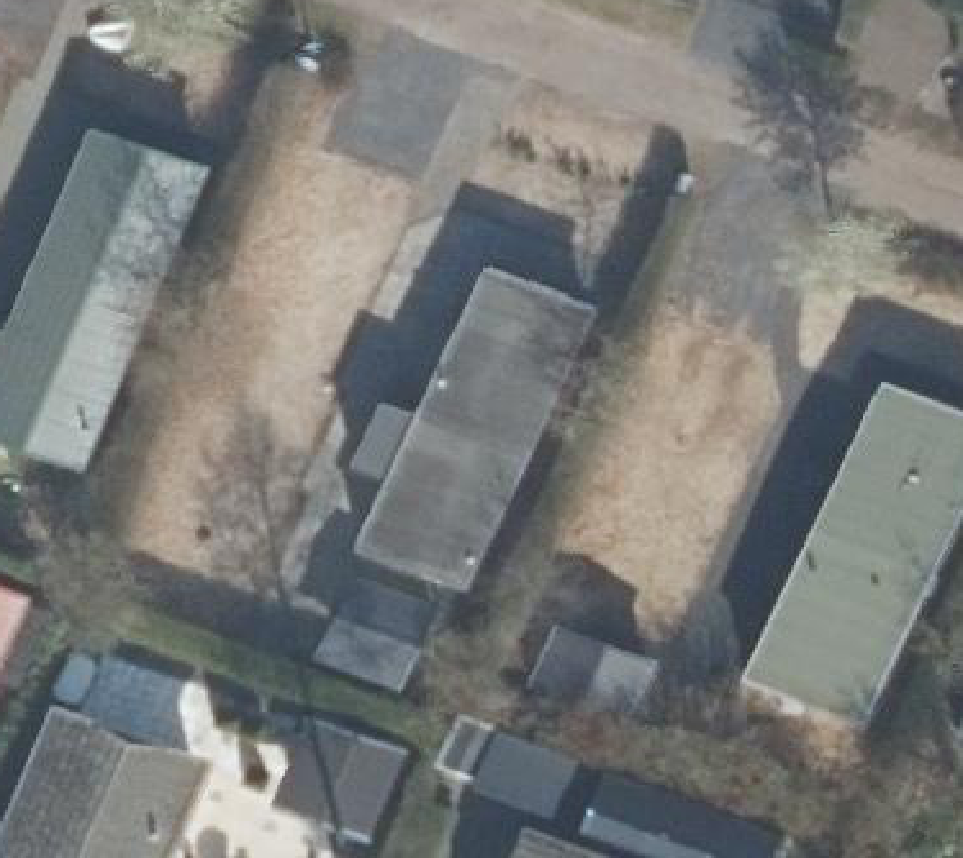 True ortho luchtfoto van Voorthuizen met zicht op woning
