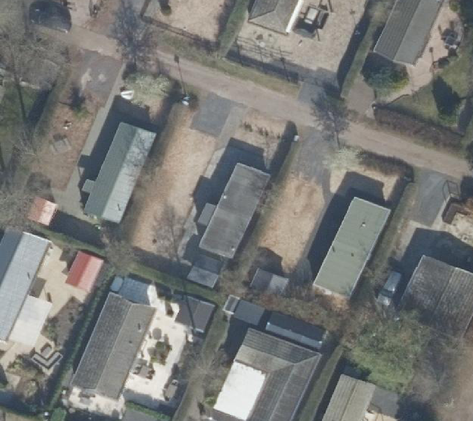 True ortho Luchtfoto op daksegment