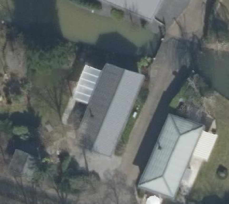 True ortho luchtfoto van Voorthuizen met zicht op woning