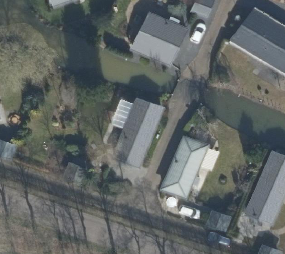 True ortho Luchtfoto op daksegment