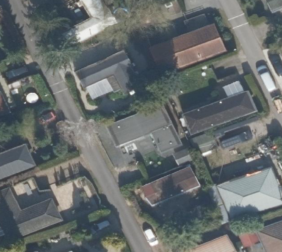 True ortho Luchtfoto op daksegment