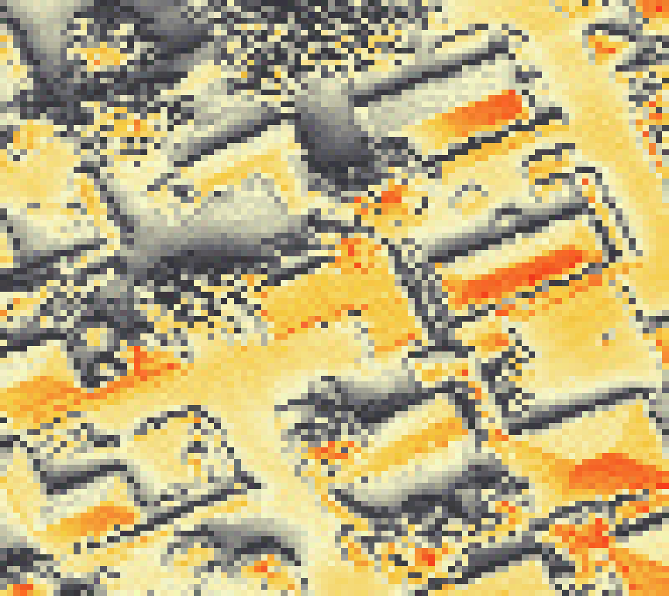 PV-irradiatie op daksegment met intensiteitsverdeling van zonlicht