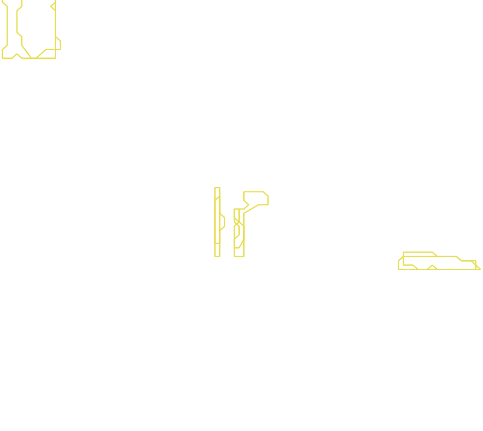 Daksegment met contourlijnen en structuurweergave