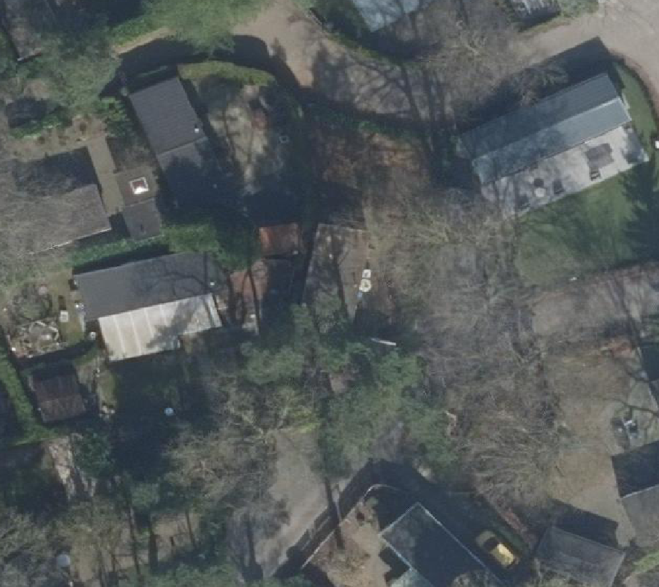 True ortho Luchtfoto op daksegment