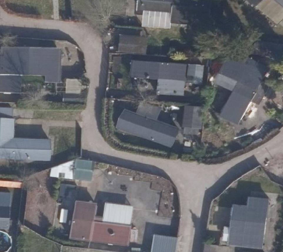 True ortho Luchtfoto op daksegment