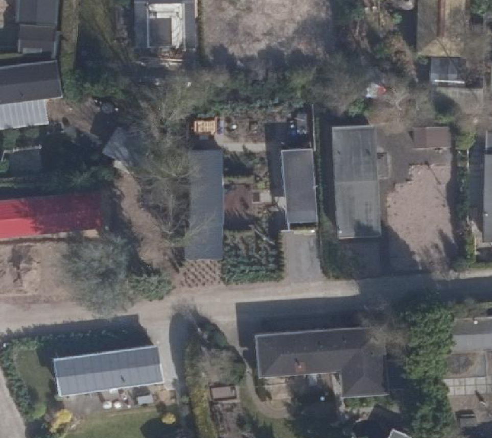 True ortho Luchtfoto op daksegment