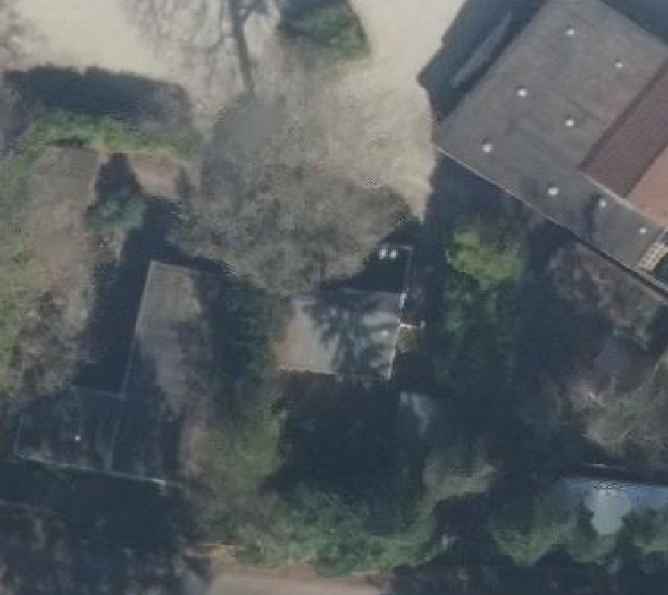 True ortho luchtfoto van Voorthuizen met zicht op woning