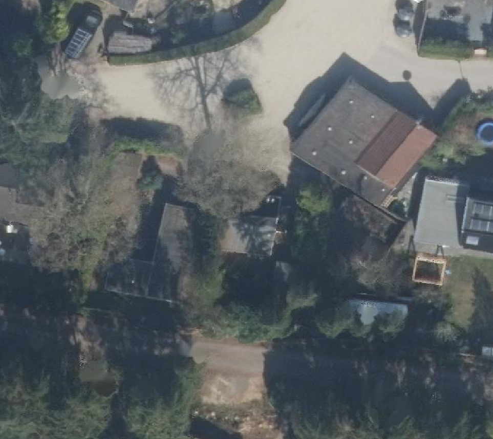 True ortho Luchtfoto op daksegment