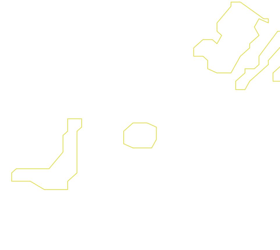 Daksegment ingezoomd met contourlijnen en structuurweergave