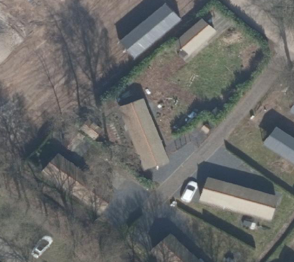 True ortho Luchtfoto op daksegment