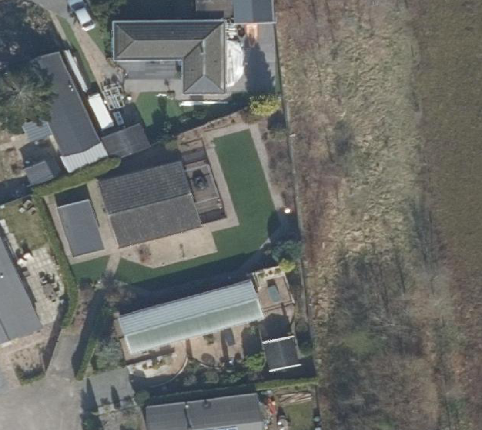 True ortho Luchtfoto op daksegment