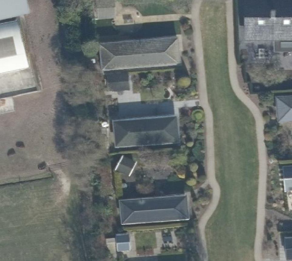 True ortho Luchtfoto op daksegment