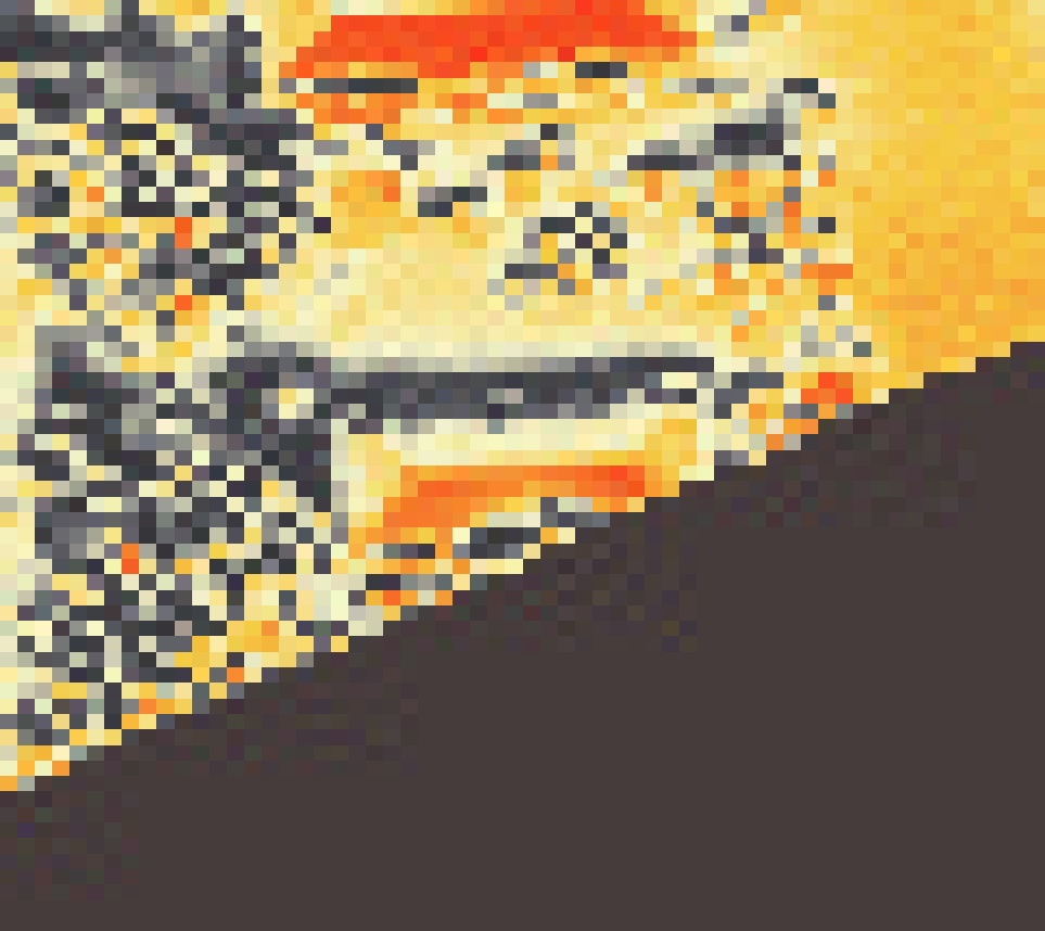 PV-irradiatie op daksegment ingezoomd met intensiteitsverdeling van zonlicht