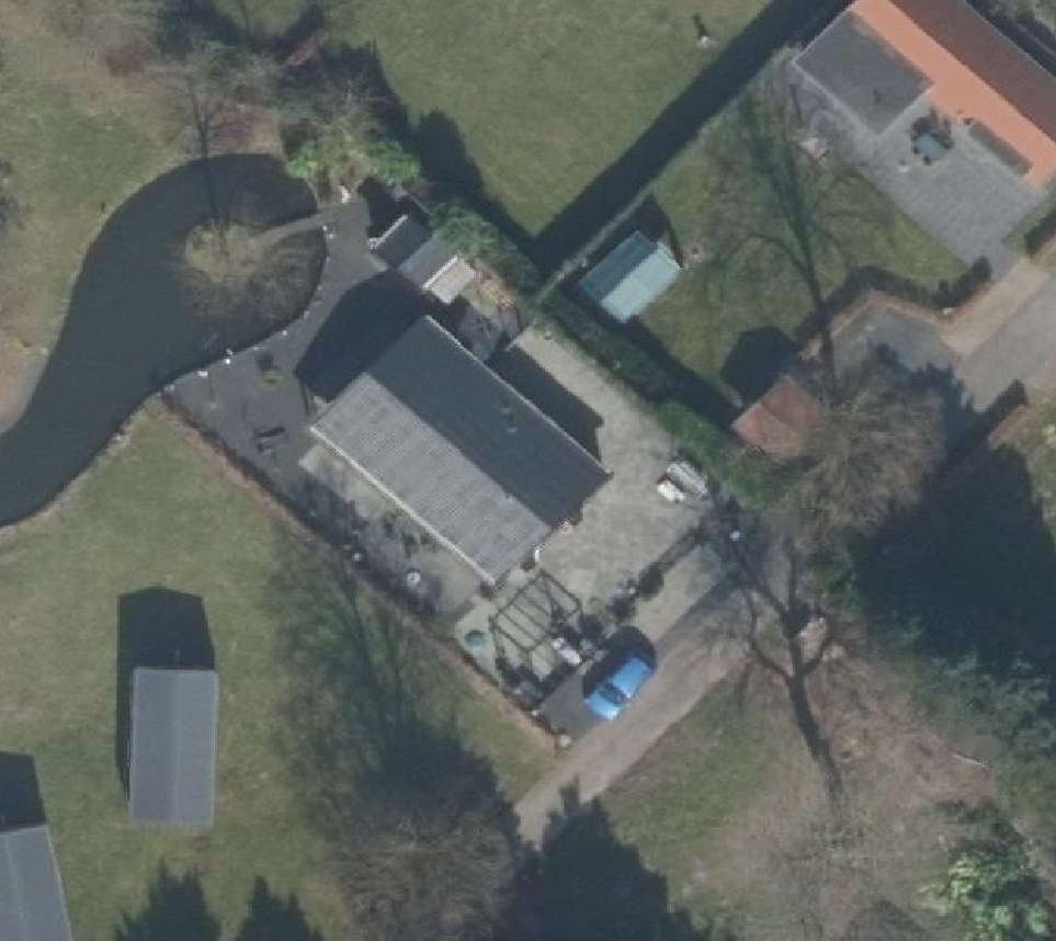 True ortho Luchtfoto op daksegment