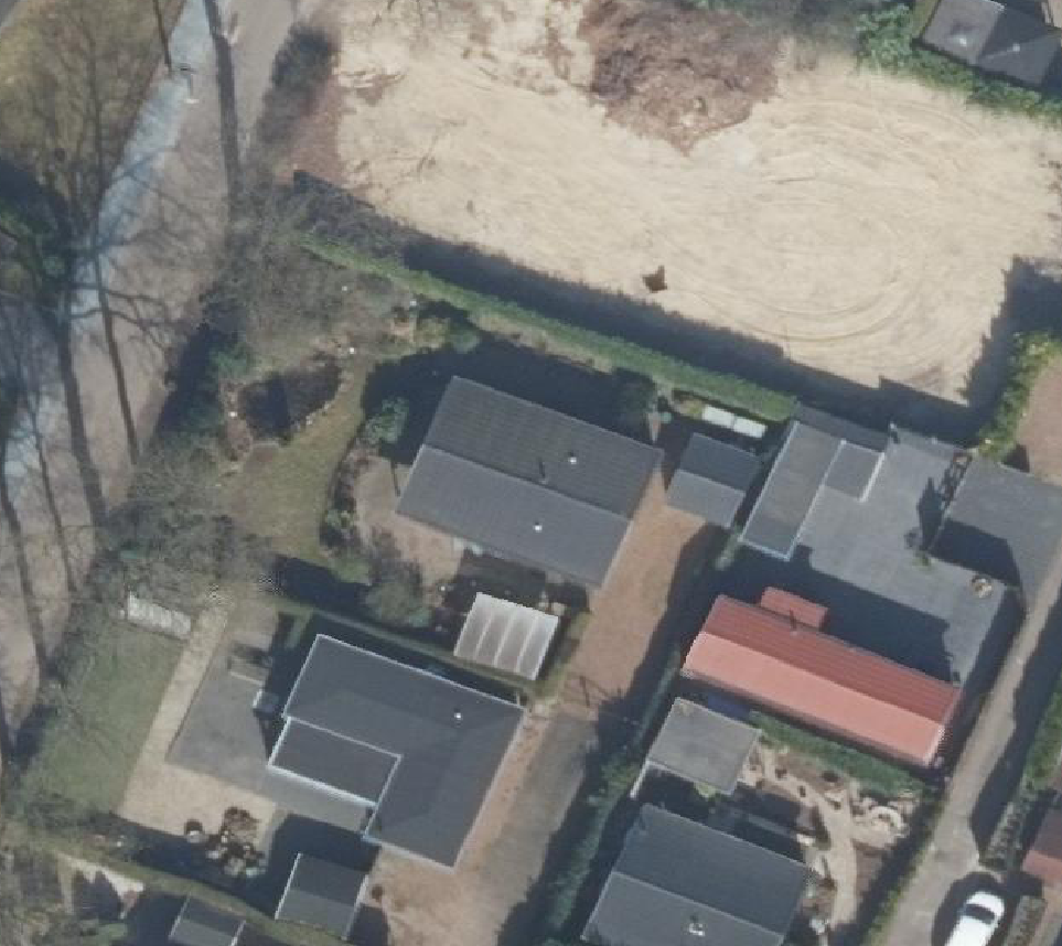 True ortho Luchtfoto op daksegment
