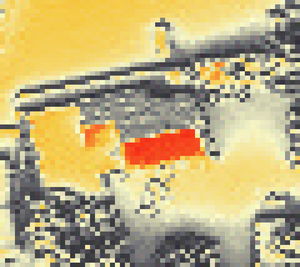 PV-irradiatie op daksegment ingezoomd met intensiteitsverdeling van zonlicht