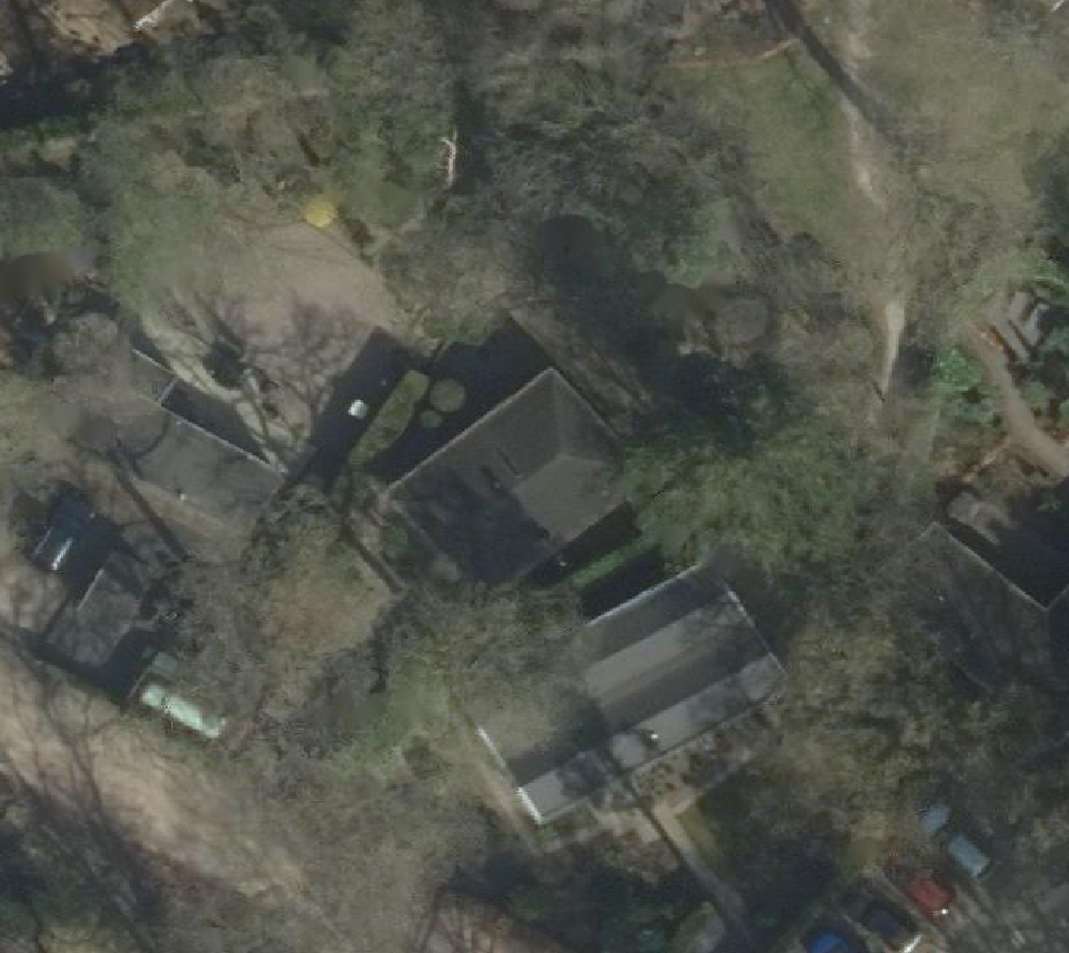 True ortho Luchtfoto op daksegment