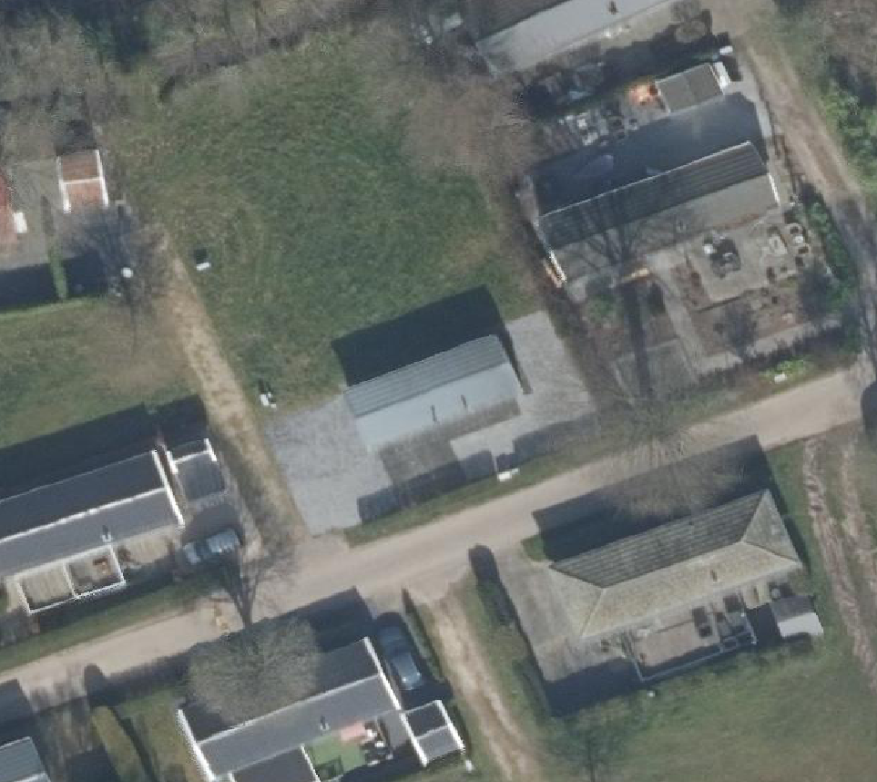 True ortho Luchtfoto op daksegment