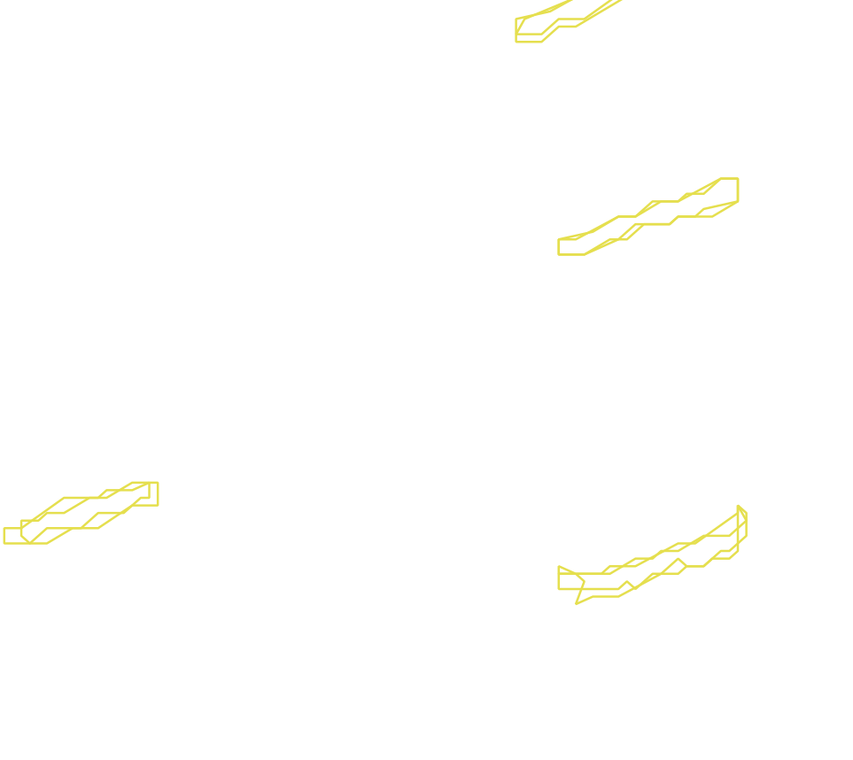 Daksegment met contourlijnen en structuurweergave