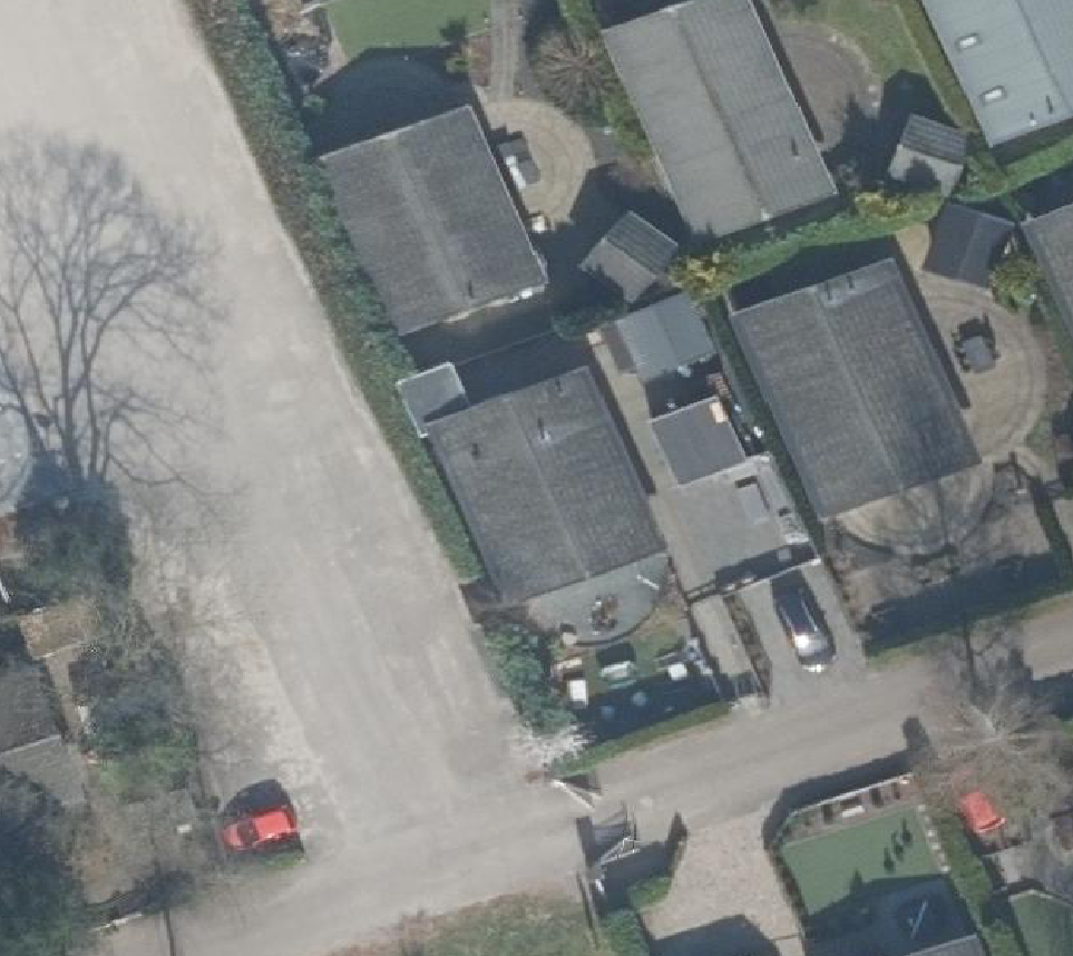 True ortho Luchtfoto op daksegment