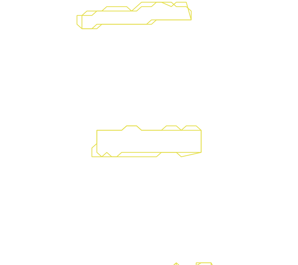 Daksegment ingezoomd met contourlijnen en structuurweergave