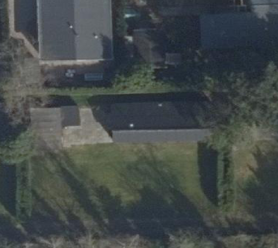 True ortho luchtfoto van Putten met zicht op woning